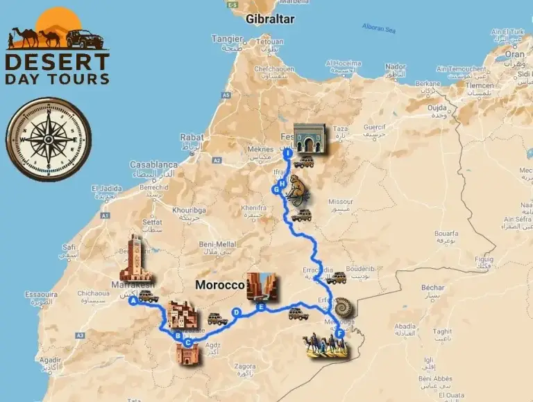3 Days Desert tour from Marrakech to Fes
